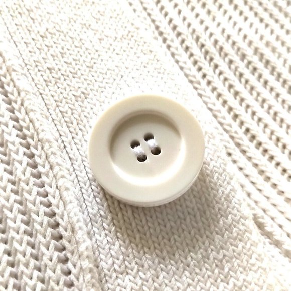 Escada Ivory Babydoll Butterfly Sleeve Cardigan Sweater 36 XS S - Picture 7 of 9